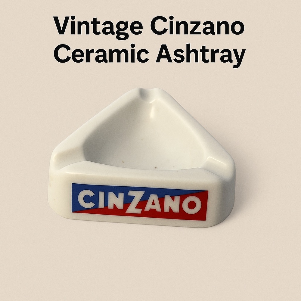 🏷️ Vintage Cinzano Ceramic Ashtray - Picture 4 of 4